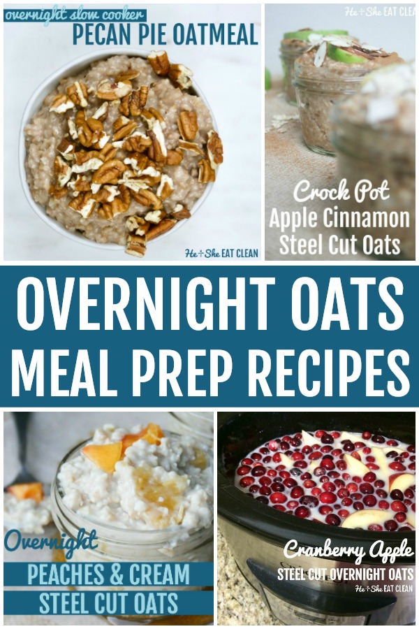 Overnight Oats Meal Prep Recipes