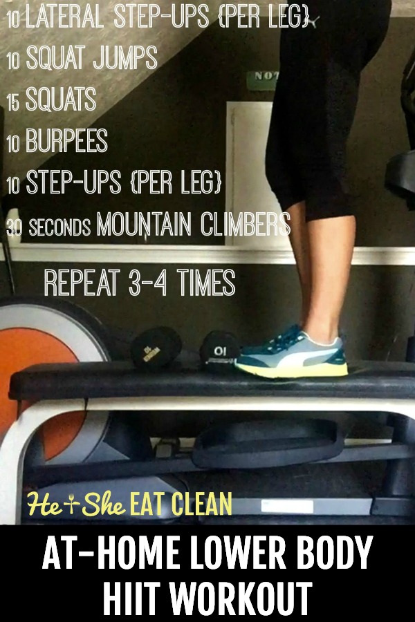 AT-HOME Lower Body HIIT Workout