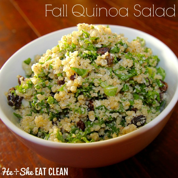 Fall Cauliflower Quinoa Salad with Raisins