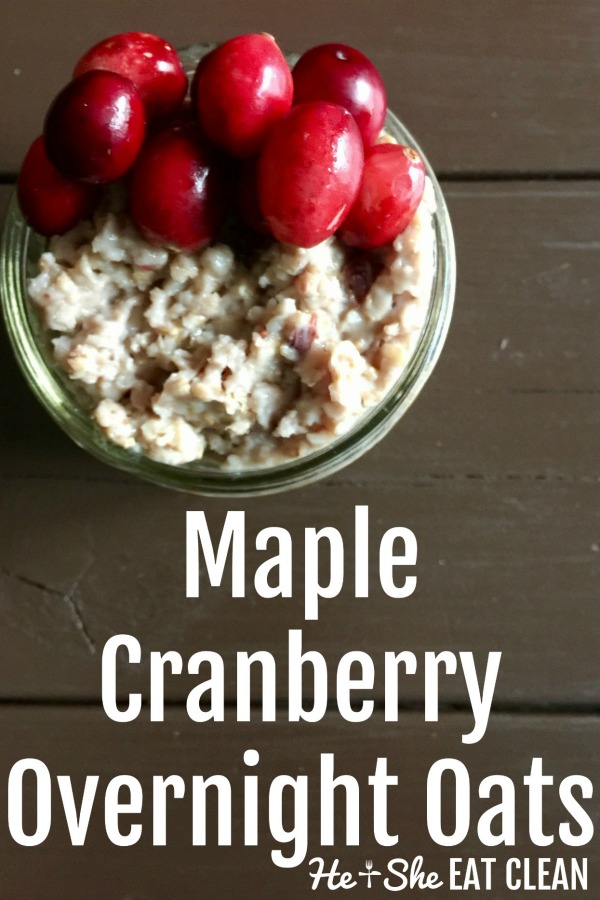 Vanilla-Cranberry Overnight Oatmeal