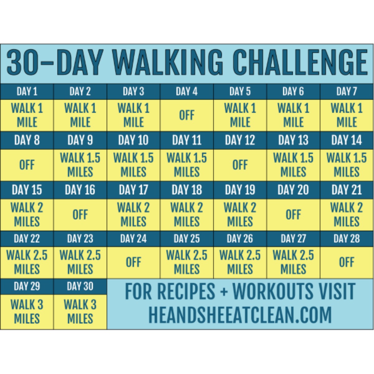 Walking To Lose Weight Chart and 8-Week Plan Calendar